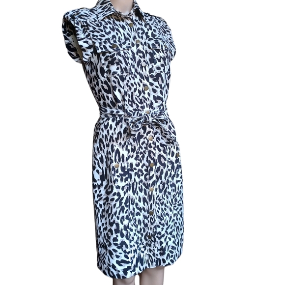 Marvin Richards Dresses & Skirts - 👗📏Marvin Richards Belted Animal Print Dress Size 4